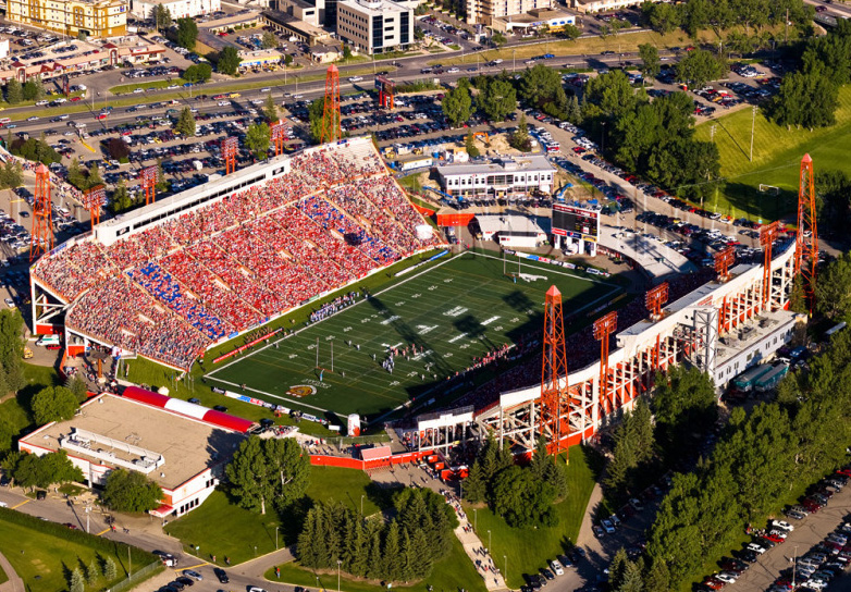 According to Calgary City Council, no Winter Olympic events are in McMahon Stadium's future. Photo by Honeybadger62 via Wikimedia Commons.