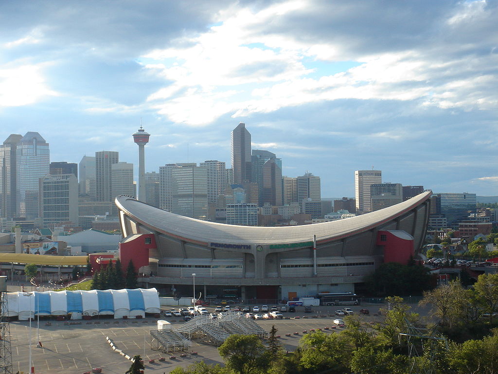 Will the Scotiabank Saddledome make way for a new Calgary Flames arena? Photo via Wikimedia Commons.