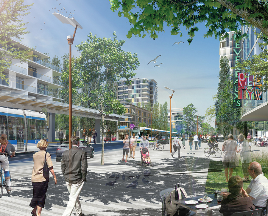 Three renderings convey the ambitious scope of the Blatchford redevlopment, developed with Group 2. The master plan re-envisions the Edmonton City Centre Airport Lands as a leading sustainable community. Perkins+Will