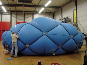 NSA Muscle is a prototypical pneumatic room able to change its shape, built for an exhibition at the Centre Pompidou in 2003.