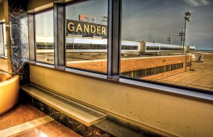 A view of the terminal's vintage signage.