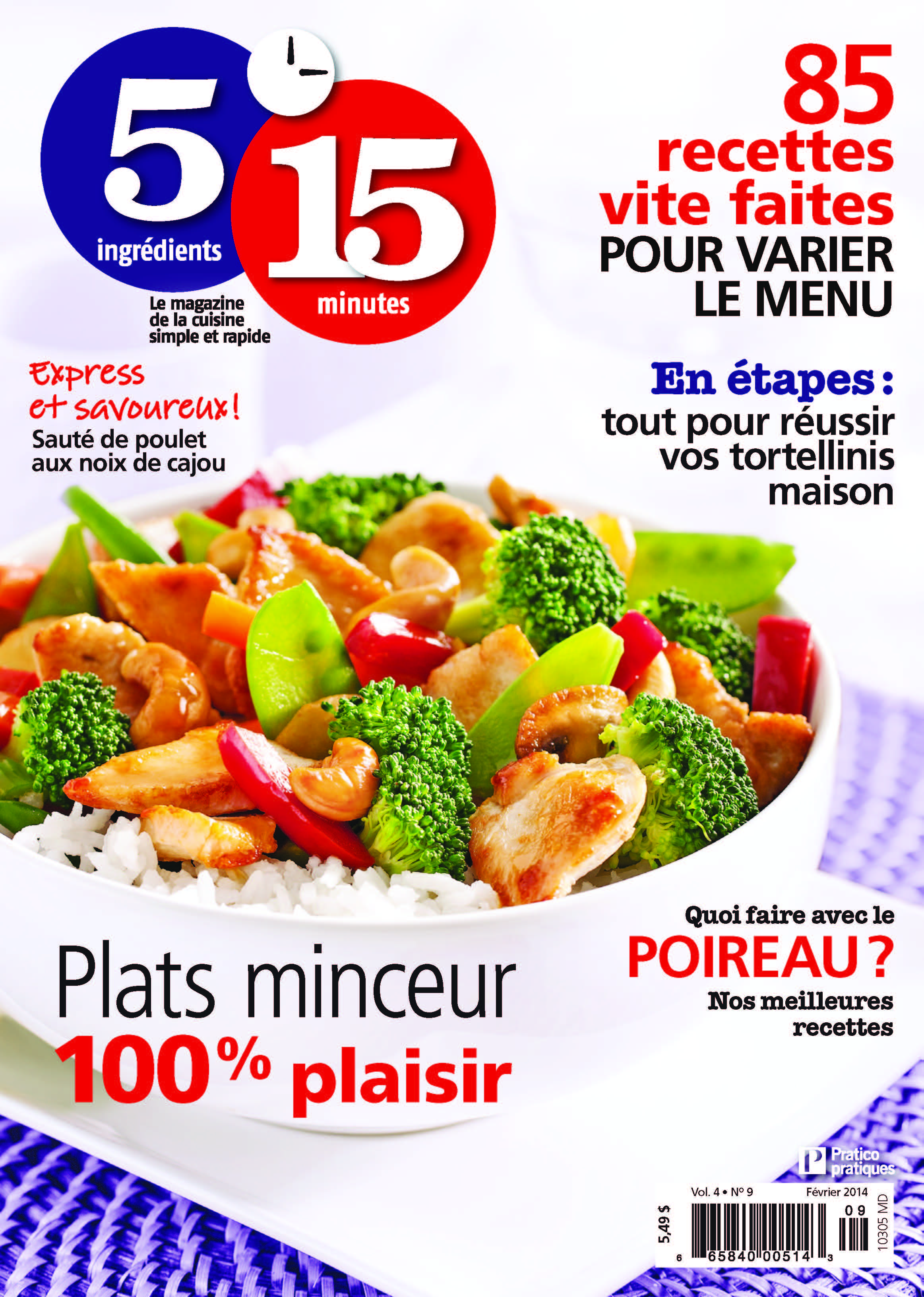 5 ingrédients 15 minutes 85 recettes pour varier le menu