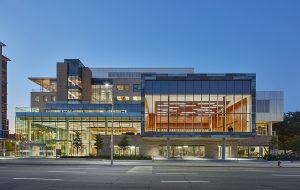 The six-storey David Braley Health Sciences Centre is located on a prominent downtown site across from Hamilton City Hall. Photo: Shai Gil