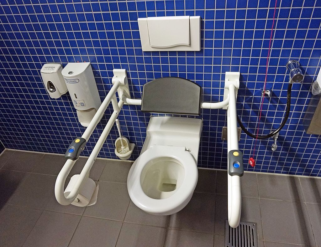 An accessible toiled in Germany. Photo by Tiia Monto via WIkimedia Commons.