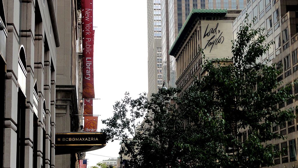 HBC has shuttered the flagship Manhattan store of its Lord & Taylor brand. Photo by randreu via Panoramio.