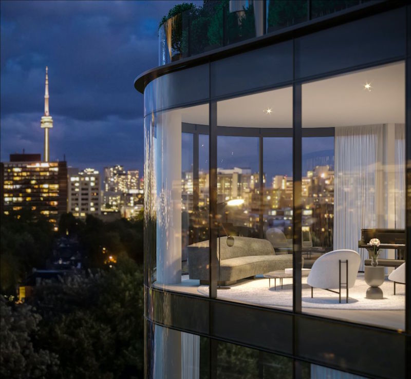 Strategically perched above peaceful Bedford neighbourhood, all 18 residences in the nine-storey building overlook a lush tree canopy.