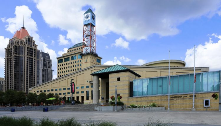 The Mississauga Civic Center in Mississauga, Ontario - Building