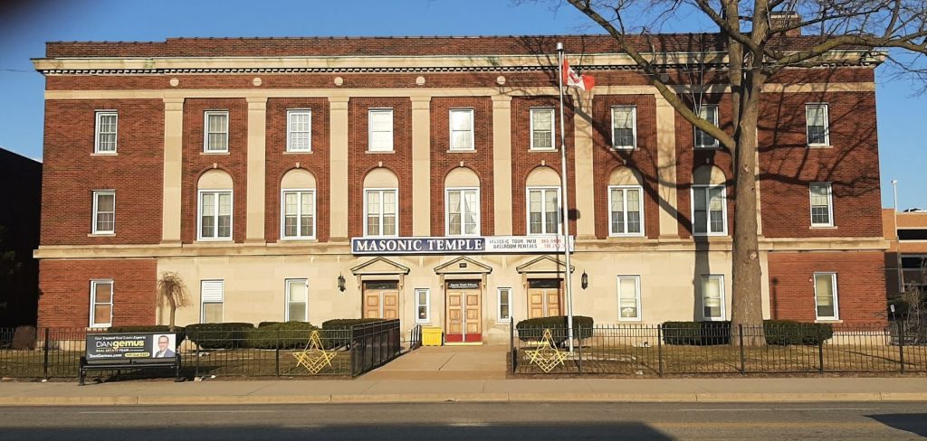 West Elevation Windsor Masonic Temple