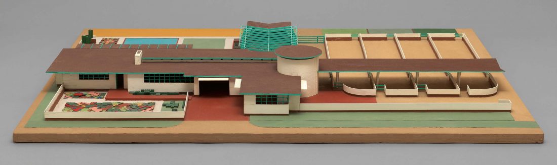 Model of Davidson Little Farms Unit project, 1932-1933