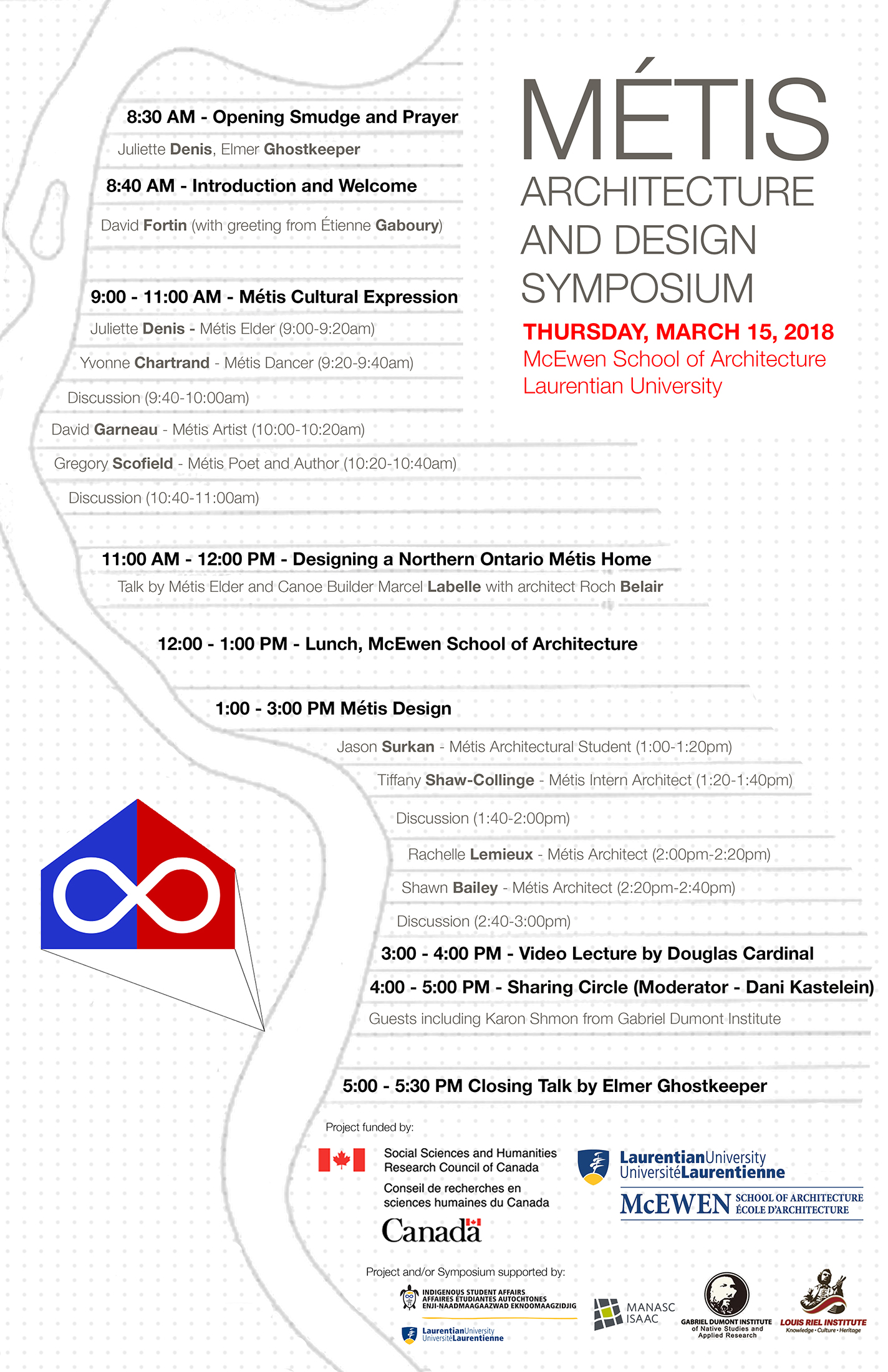 Métis Architecture and Design Symposium, McEwen, Laurentian