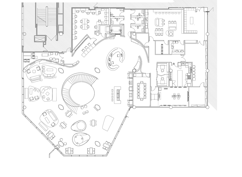 Second level floor plan.