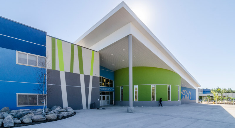 Enchokay Birchstick School, a 2016-2017 winner by Number Ten Architecture. Photo via EIFS Council