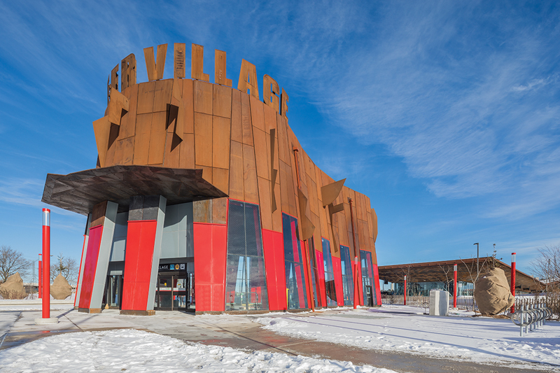 The Pioneer Village Station, by aLL with IBI Group, has an exuberant, primitive-art aesthetic.