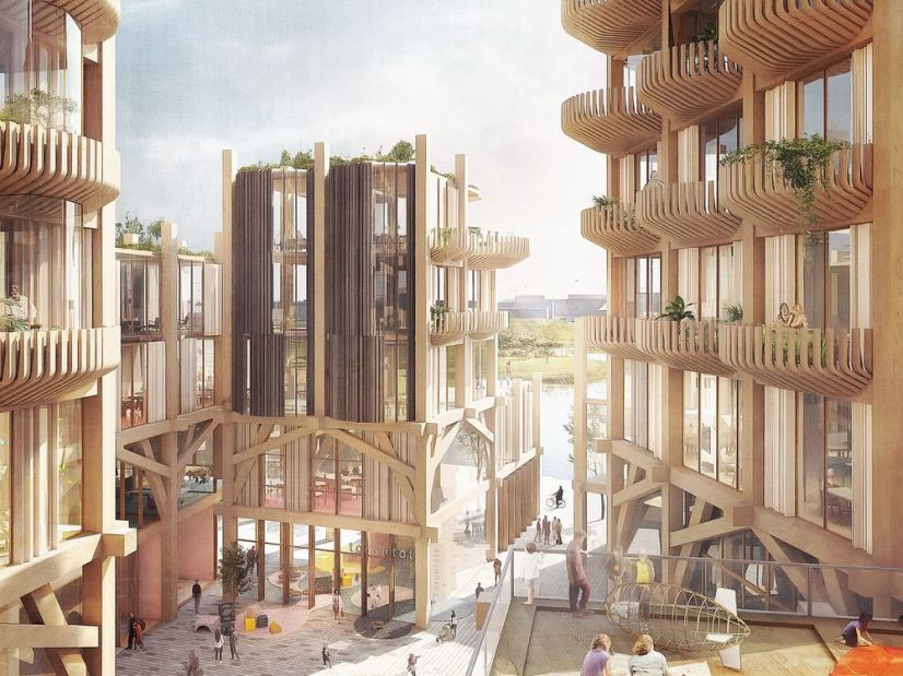 A notional rendering of the Sidewalk Toronto community at Quayside. Image via Sidewalk Labs.