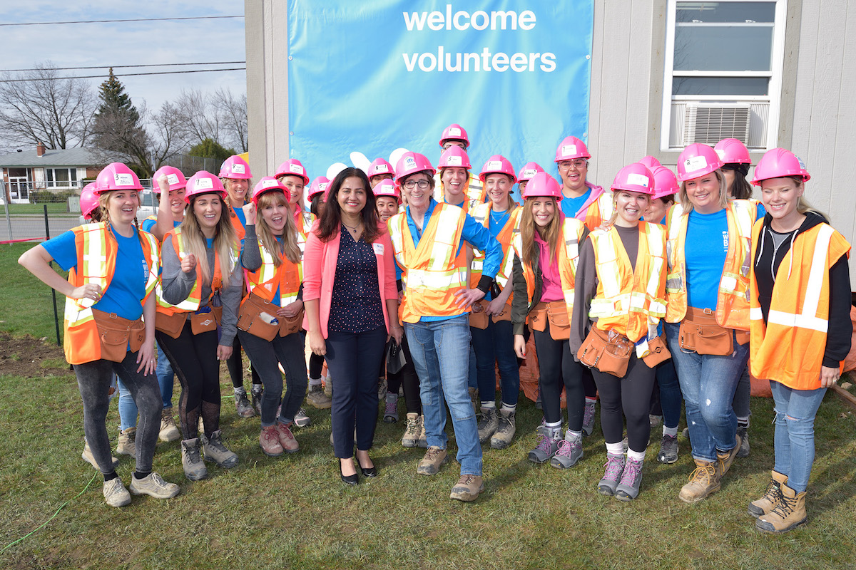 500 women rallied together to build homes for Habitat for Humanity?s 10th anniversary of Women Build in the GTA