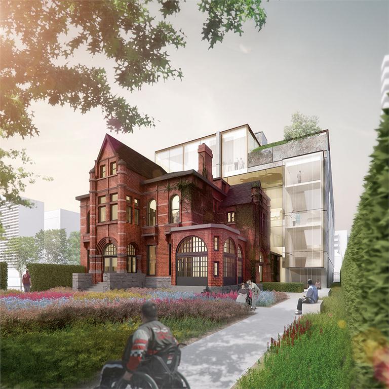 The facility has a welcoming presence on Jarvis Street.