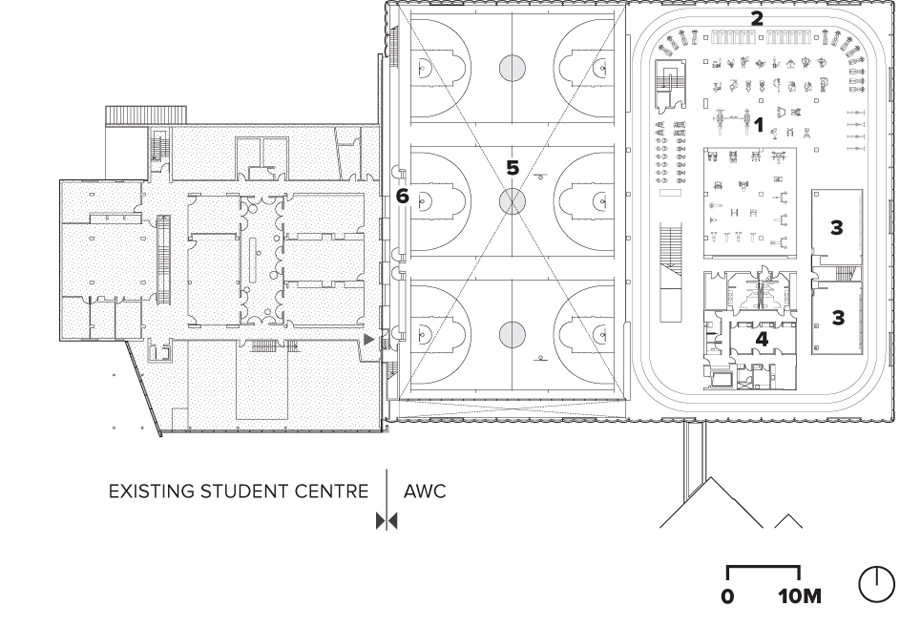 centennial college athletic and wellness centre canadian architect college fitness plan