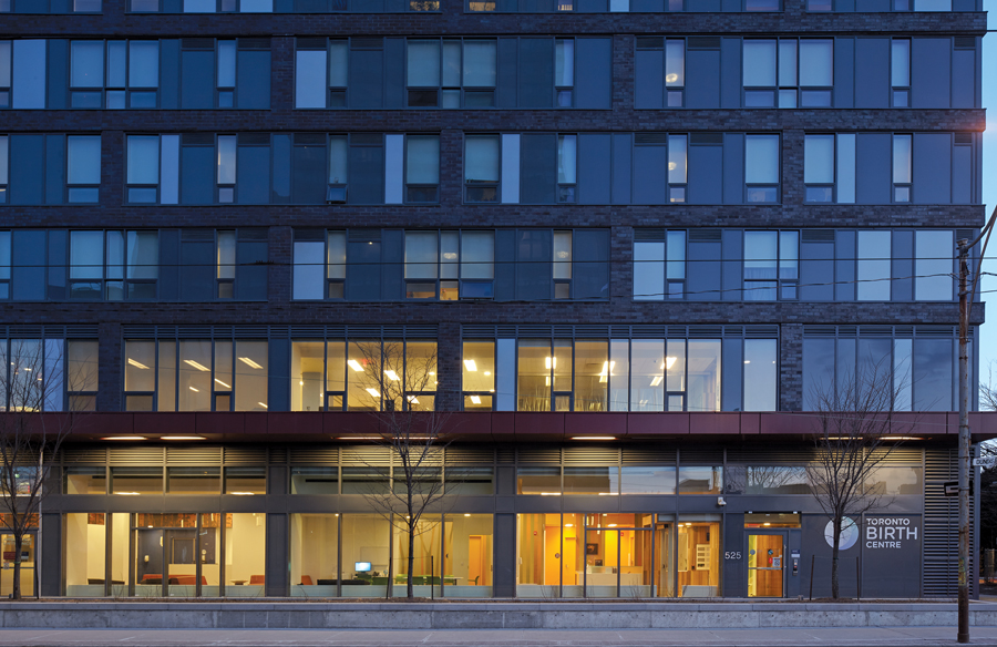 The two-storey facility faces Dundas Street East.