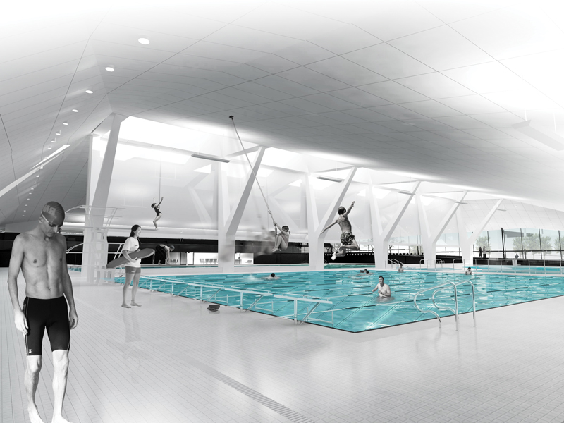 A view of the pool.