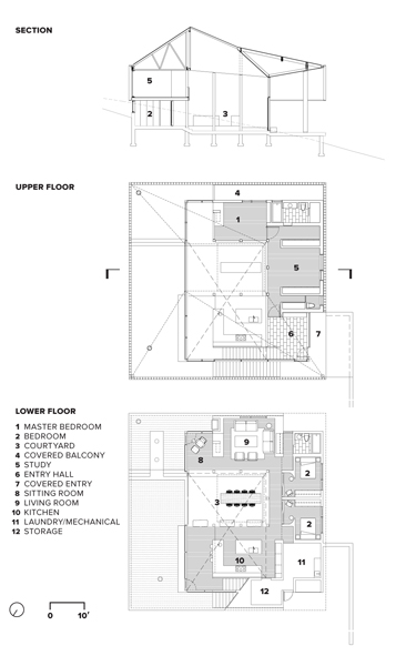 Plans and Section