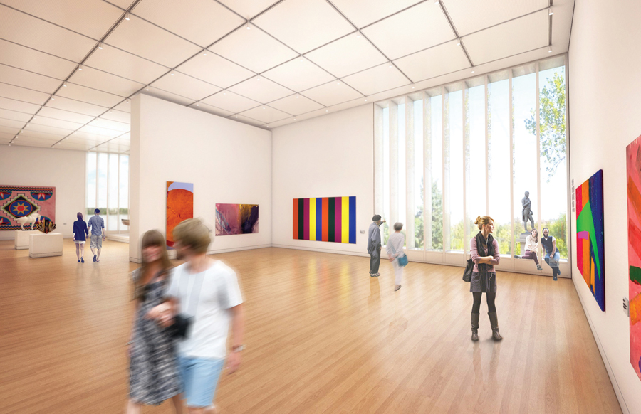 The interior of the proposed Beaverbrook Art Gallery expansion in Fredericton, New Brunswick.