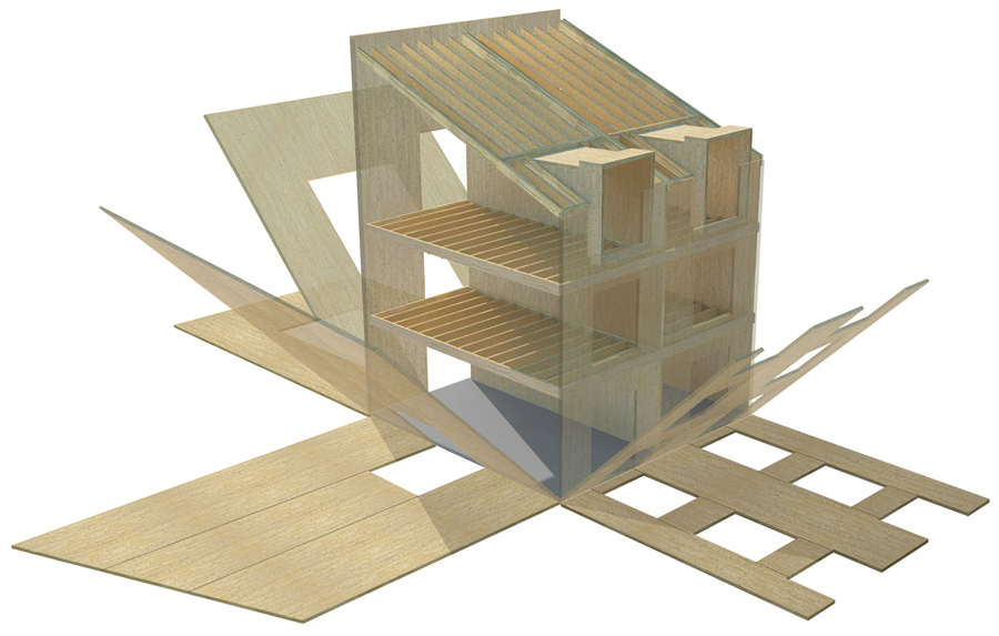 Ronald McDonald House — construction process diagram
