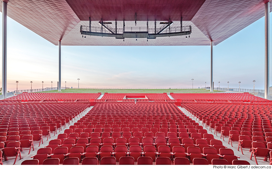 The facility includes 3,500 fixed seats.