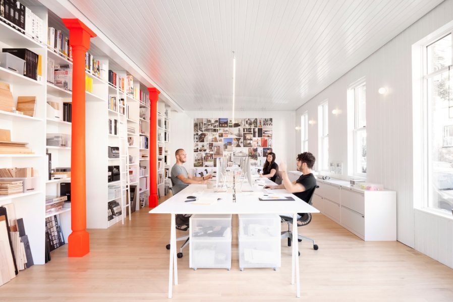 Work space. Photo credit: Maxime Brouillet