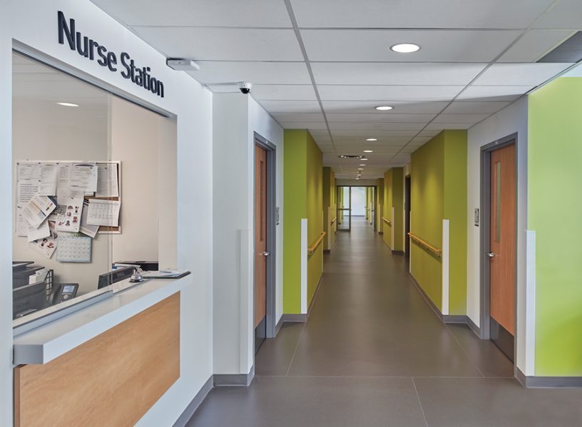 The third floor offers single and shared rooms for overnight stays and is fully staffed by nurses. Photo by Shai Gil