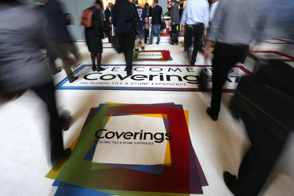 Coverings 2018. Photo via Ceramics of Italy.