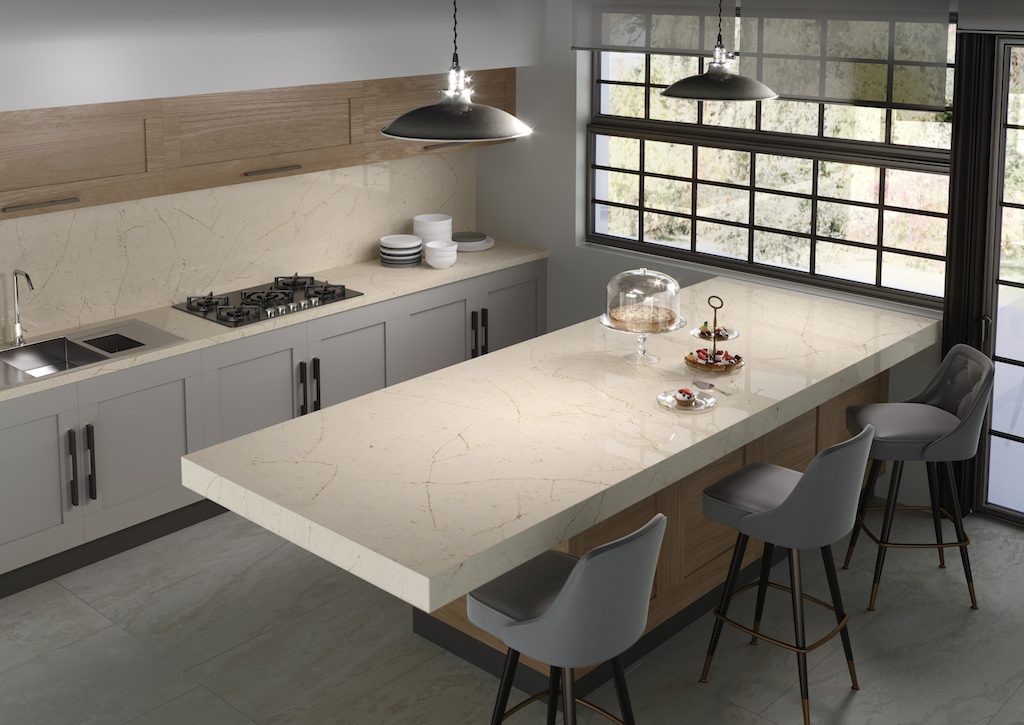 Silestone Eternal Marfil. Photo courtesy of Cosentino.