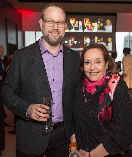 Brad Collard, senior associate at interior design firm Bartlett & Associates with his boss, the eponymous Inger Bartlett.