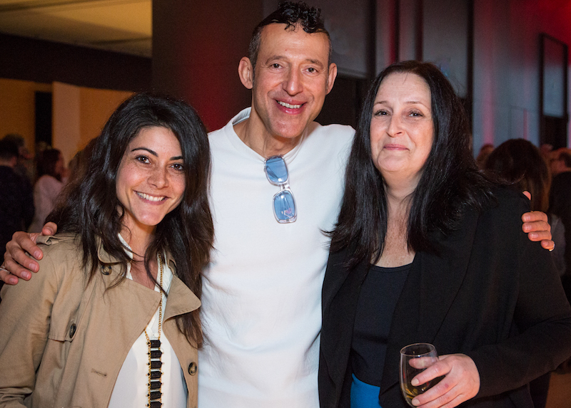 The star and his entourage: Jasmine Virginia, business development manager at ShopKarim; his coolness, Karim Rashid; and his agent, Nicole Potvin, president, Verve Projects.