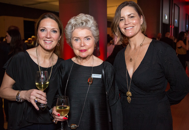 Beatrix Nienkamper, wife of Klaus, who was proprietor of the family leather accessories boutique on Davenport Road back in the day, flanked by their daughters Rebecca and Ottilie, who handle the family firm’s media relations and marketing, respectively.