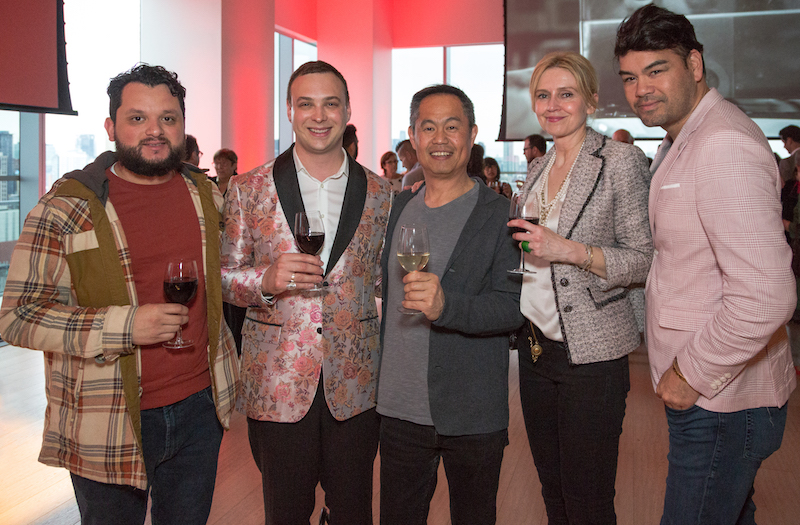 Marvin Lemus, admin at interior design firm Powell & Bonnel (PB); Matthew Newton, designer at interior design firm DCA Design (DCA); Kiyoshi Sakurai, designer, PB; Beatrix Branya, senior designer, DCA; and Albert Limshue, senior designer, PB.