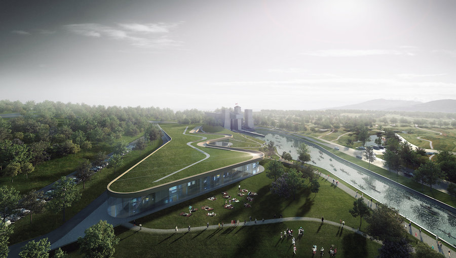 A rendering of the future Canadian Canoe Museum. Image via canoemuseum.ca