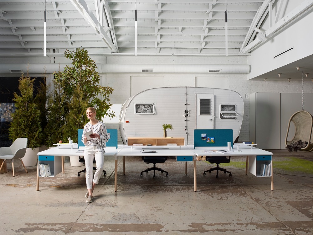 Designed by David Gerson, Rockit by Inscape is their newest collection of benching system introduced at Neocon 2018.. EMBLM