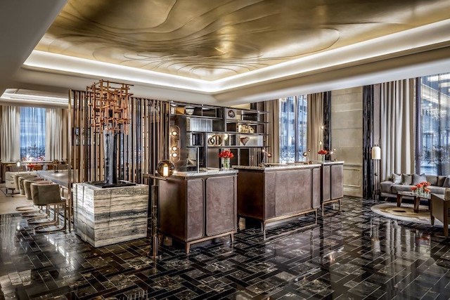 The revamped St. Regis interior was designed by DesignAgency and Chapi Chapo. Image via Marriott Hotels.