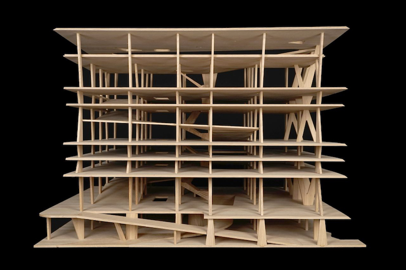 Herzog & de Meuron (Basel, est. 1978). 1111 Lincoln Road, Miami Beach, Florida, USA. 2005–2008. Exhibition model, scale 1:90. Oak, 18 11/16 × 26 × 22 1/16″ (47.5 × 66 × 56 cm). The Museum of Modern Art, New York. Gift of the Jacques Herzog and Pierre de Meuron Kabinett. Photo © Jacques Herzog und Pierre de Meuron Kabinett, Basel.