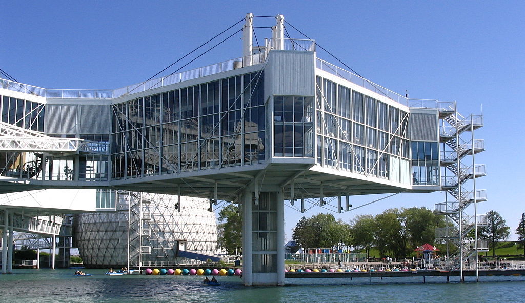 Designed by Eb Zeidler, the pods of Ontario Place are considered iconic 1970s architecture. Photo by sookie via Flickr Commons.