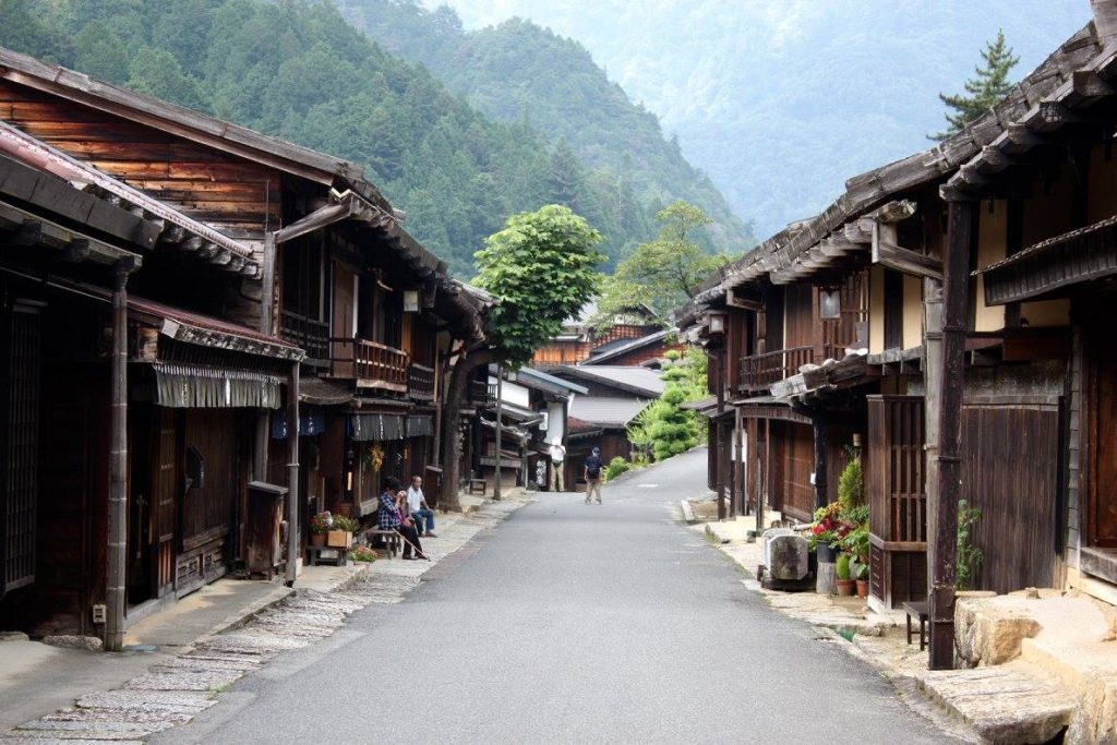 The Edo-period streets of Magome.
