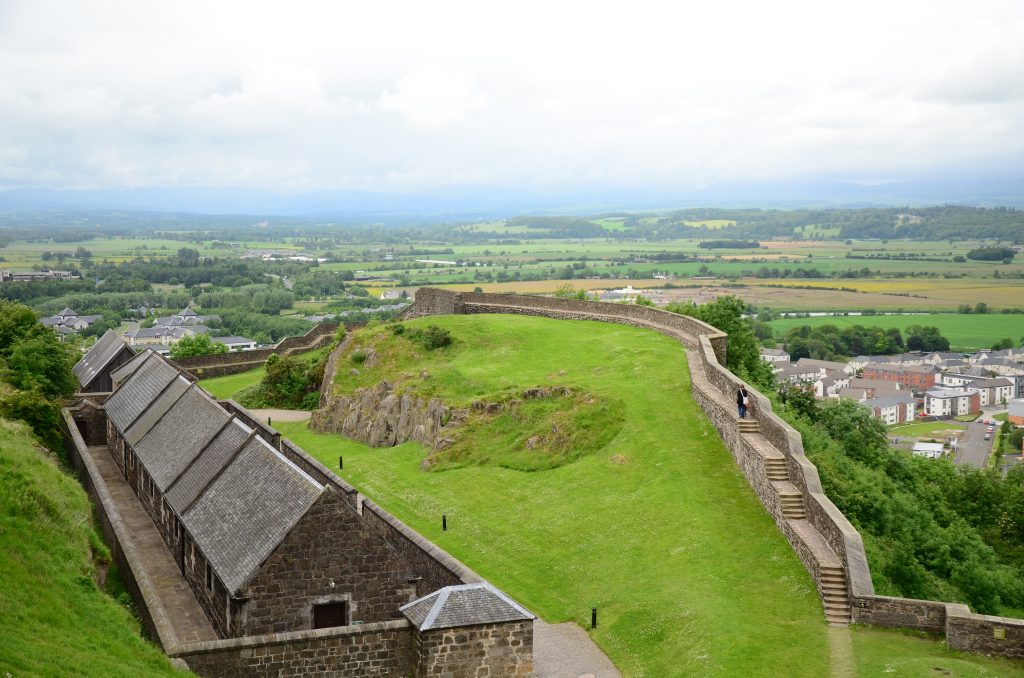The view from the ramparts of Sterling Castle.