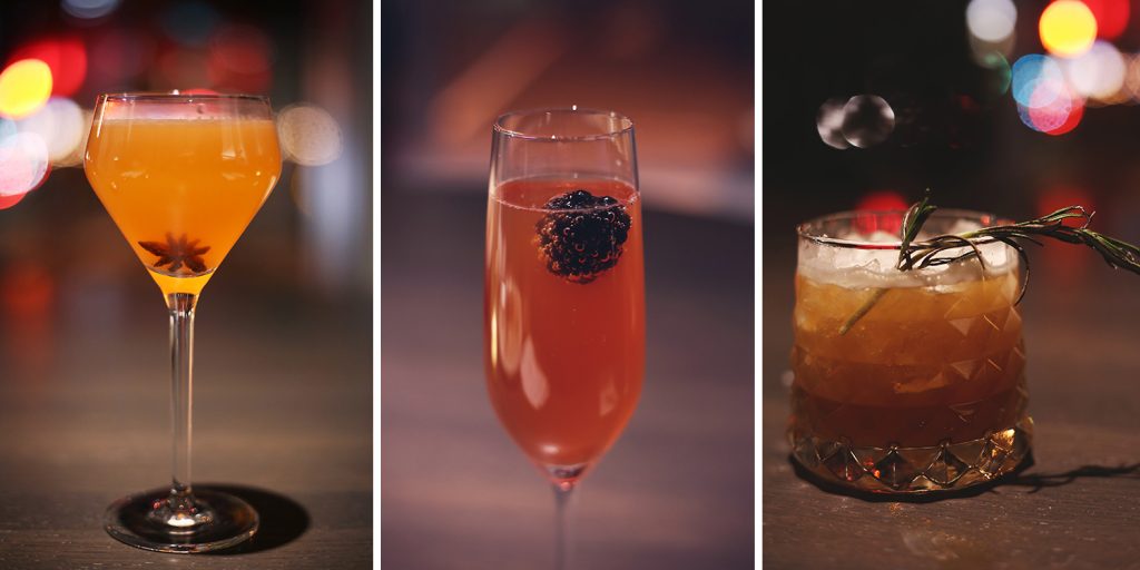 Cocktails at feast + revel in the Andaz Ottawa ByWard Market.