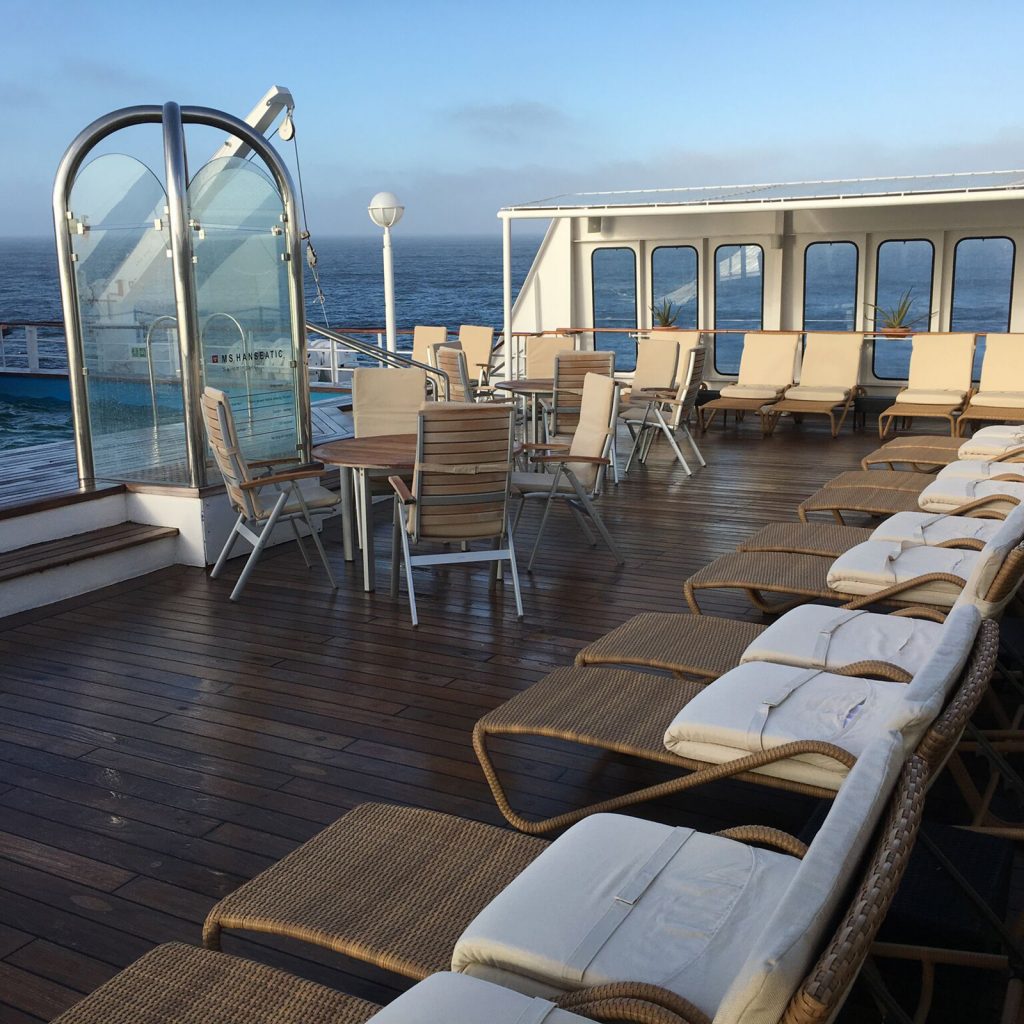 The RCGS Resolute pool deck