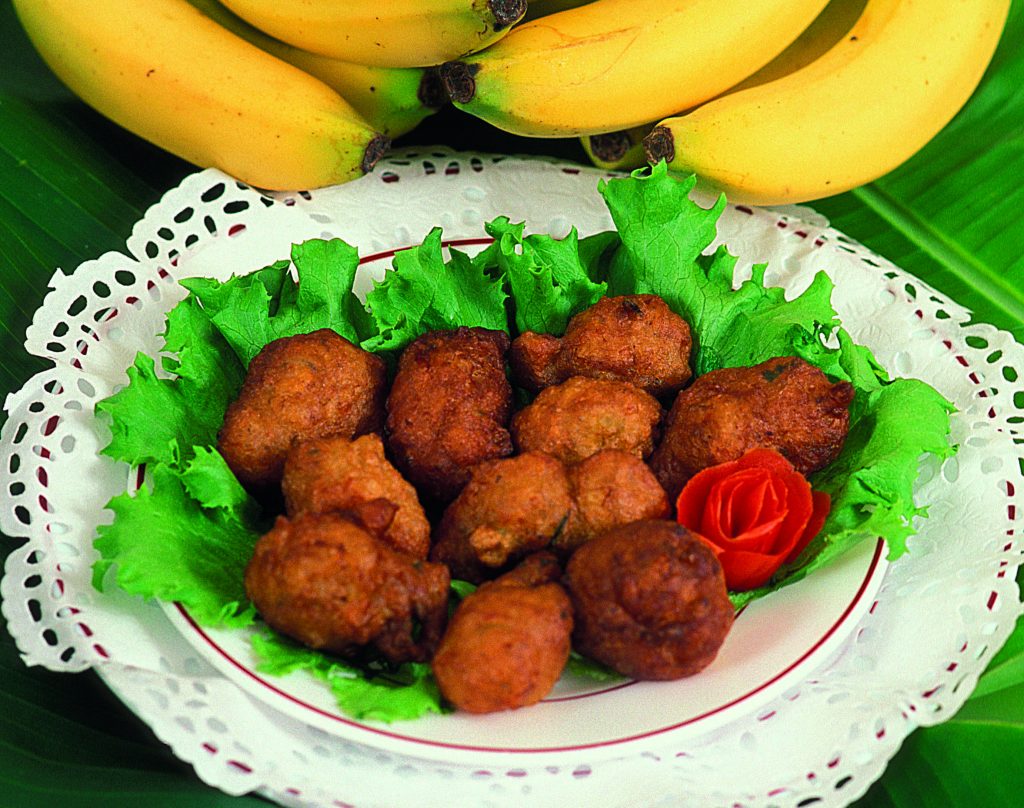 Accras (a.k.a. cod fritters) - traditional cuisine of Guadeloupe