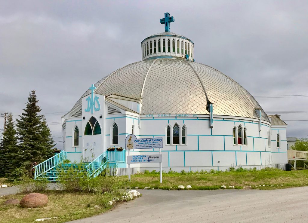 An igloo-shaped church in Inuvik, Northwest Territories