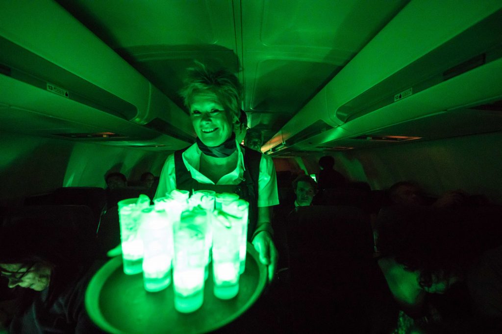 cocktail, flight, aurora borealis, yukon