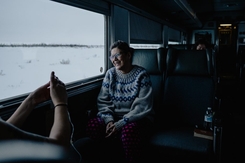 Lena Spence-Hanson, passenger, Via Rail, train
