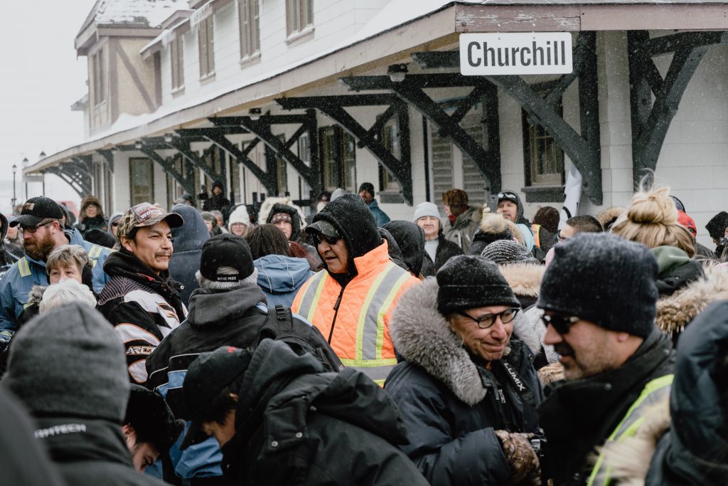 Via Rail, Churchill, train station, arrival
