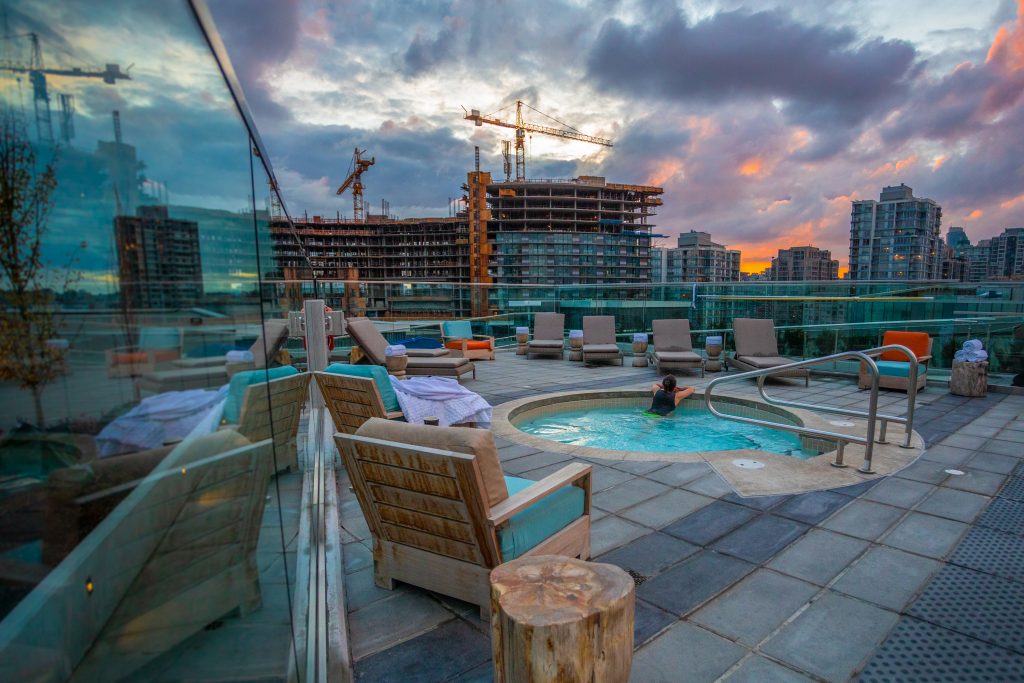 JW Marriott, rooftop pool, Vancouver, wellness